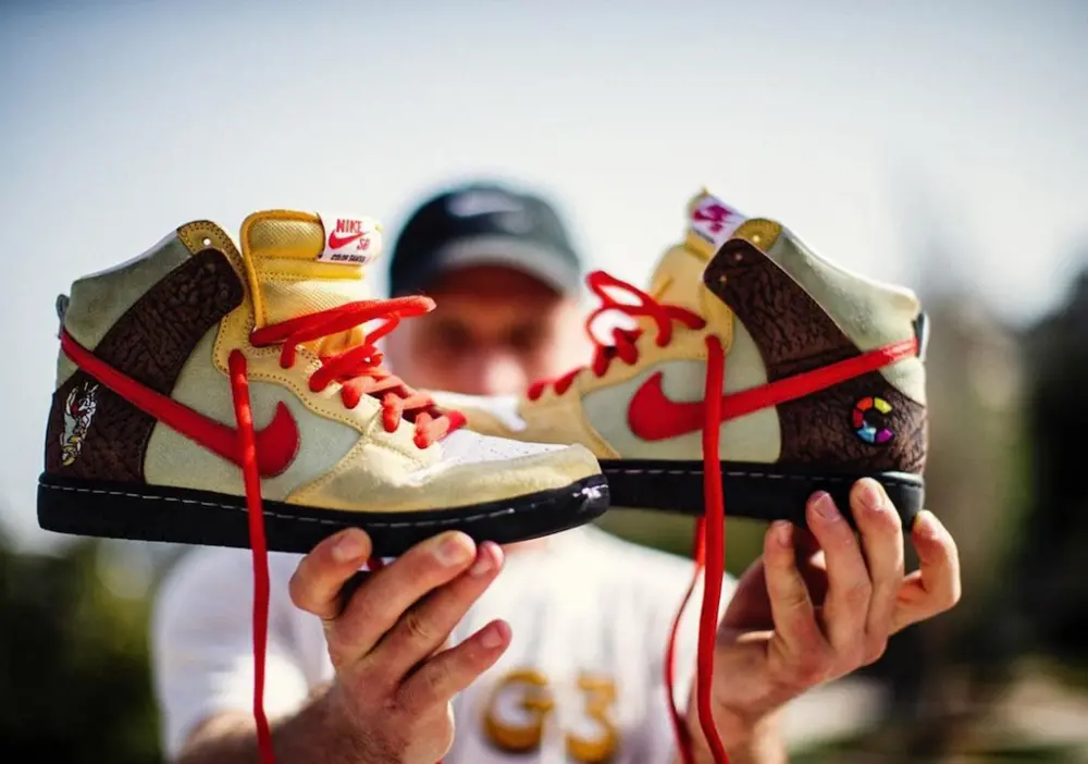 Giày Nike Color Skates x Dunk High SB 'Kebab and Destroy' CZ2205-700 - Ảnh 5