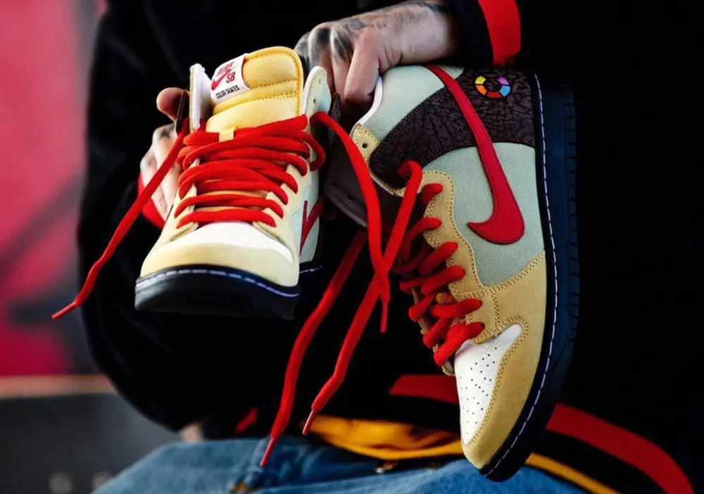 Giày Nike Color Skates x Dunk High SB 'Kebab and Destroy' CZ2205-700 - Ảnh 7