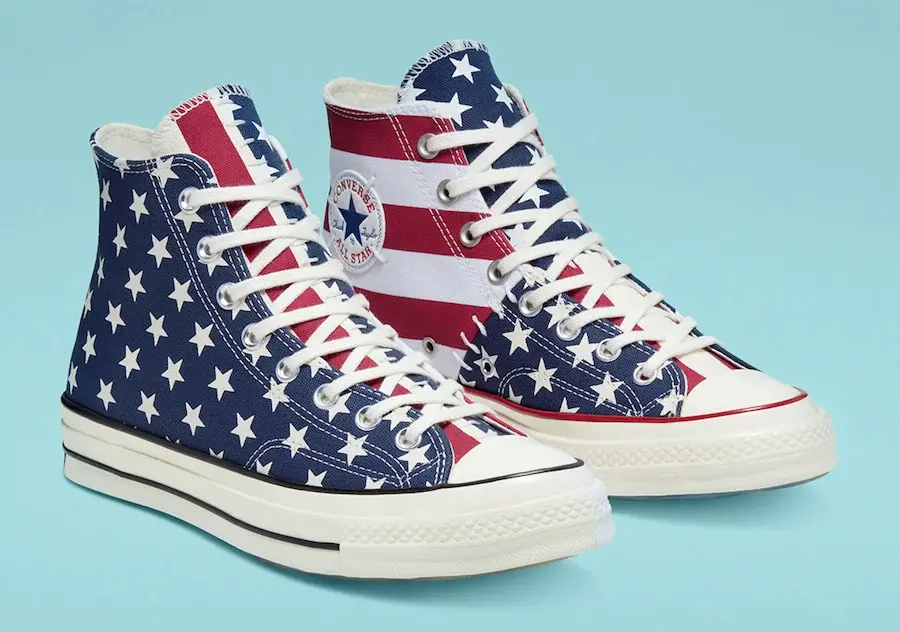 Alternative view of Giày Converse Chuck 70 Archive 'USA Flag' 166426C