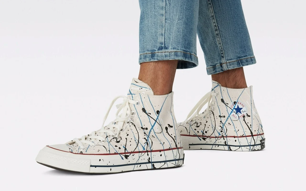 Giày Converse Chuck 70 High 'Paint Splatter Egret' 170802C - Ảnh 4
