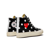 Giày Converse Comme des Garçons x Chuck Taylor All Star 70 Hi 'Black Polka Dot' 157250C - Ảnh 5