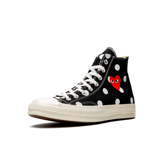 Giày Converse Comme des Garçons x Chuck Taylor All Star 70 Hi 'Black Polka Dot' 157250C - Ảnh 3