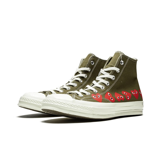Giày Converse Comme des Garçons Play x Chuck 70 Hi Top 'Multi Heart' 162973C - Ảnh 3