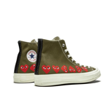 Giày Converse Comme des Garçons Play x Chuck 70 Hi Top 'Multi Heart' 162973C - Ảnh 4
