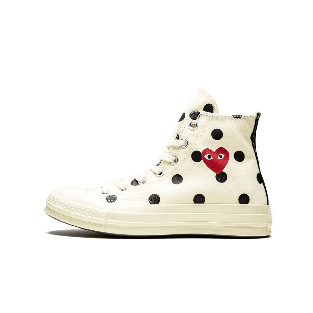 Giày Converse Comme des Garçons 'White Polka Dot' 157251C - Ảnh 4