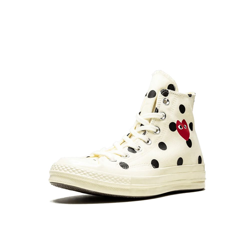 Giày Converse Comme des Garçons 'White Polka Dot' 157251C - Ảnh 3