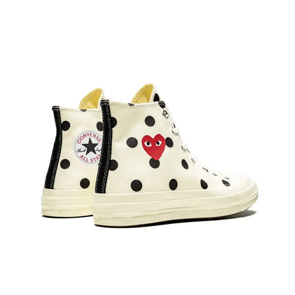 Alternative view of Giày Converse Comme des Garçons 'White Polka Dot' 157251C