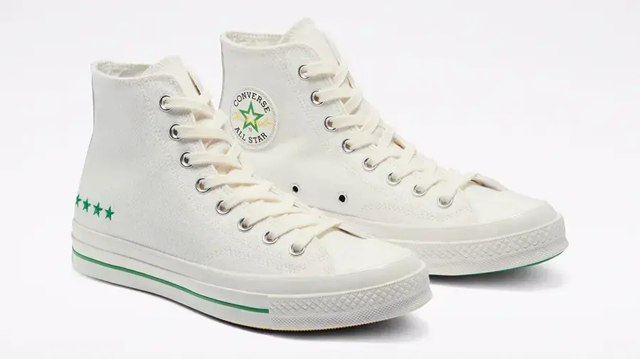 Alternative view of Giày Converse Chuck 70 High 'White Green' 170999C