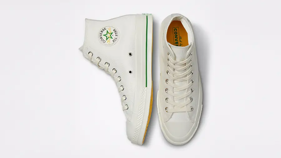 Giày Converse Chuck 70 High 'White Green' 170999C - Ảnh 3