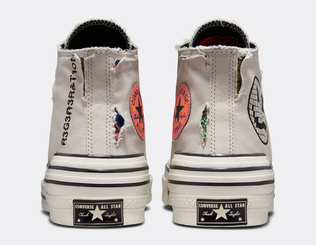 Giày Converse Chuck 70 High Hacked Heel 'Grey' A00730C - Ảnh 7