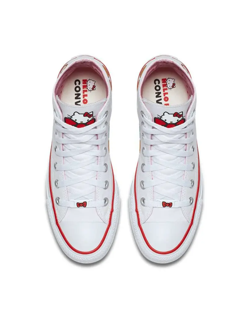 Alternative view of Giày Converse Hello Kitty x Chuck Taylor All Star Canvas Hi 'White' 162944C