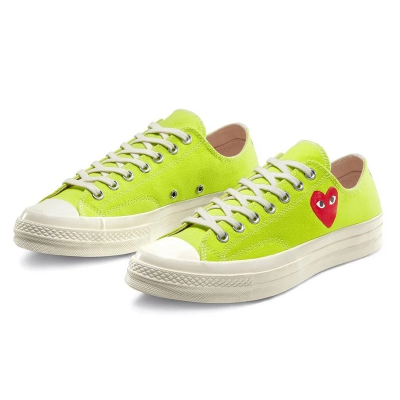 Giày Converse Comme des Garçons PLAY x Chuck 70 Low 'Bright Green' 168302C - Ảnh 3