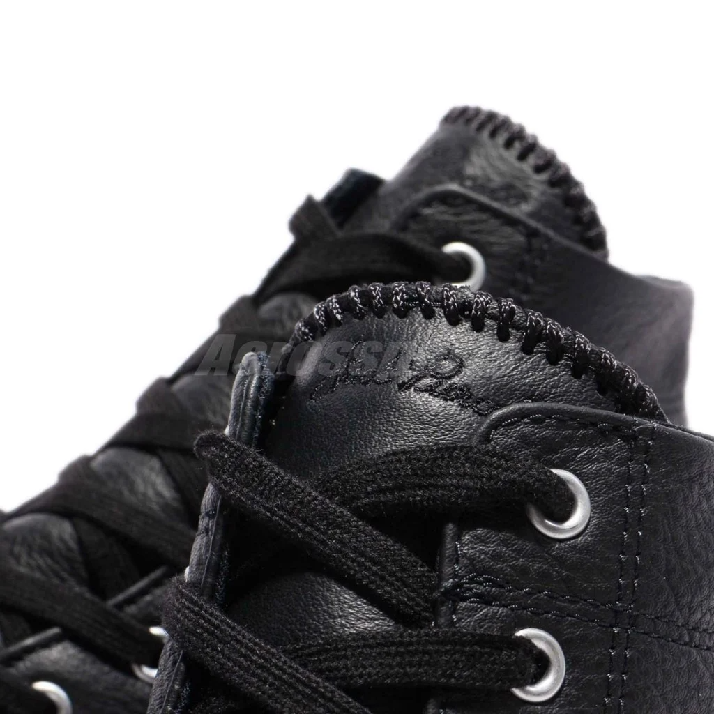 Giày Converse Jack Purcell Leather Mid 'Black' 155718C - Ảnh 5