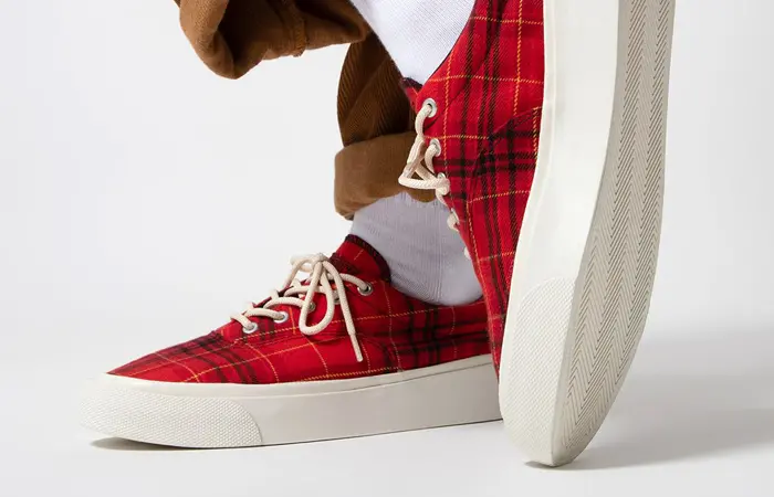 Giày Converse Skid Grip Low 'Twisted Plaid Haute Red' 169219C - Ảnh 5