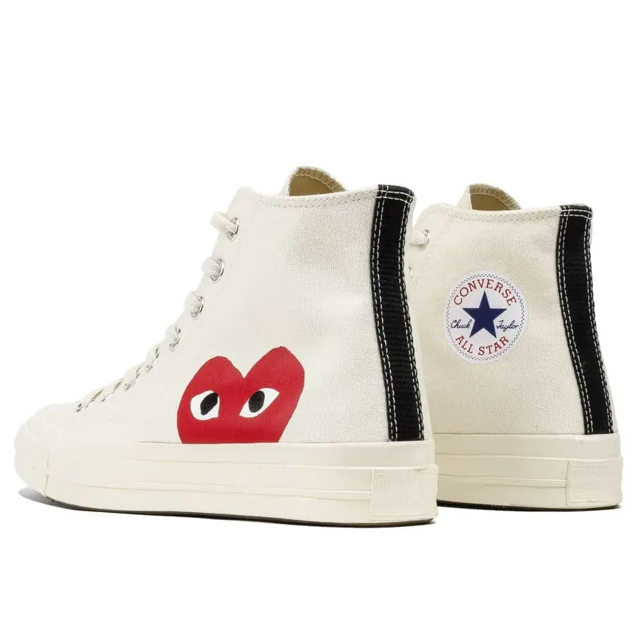 Giày Converse Comme des Garçons x Chuck Taylor All Star Hi 'Milk' 150205C - Ảnh 4