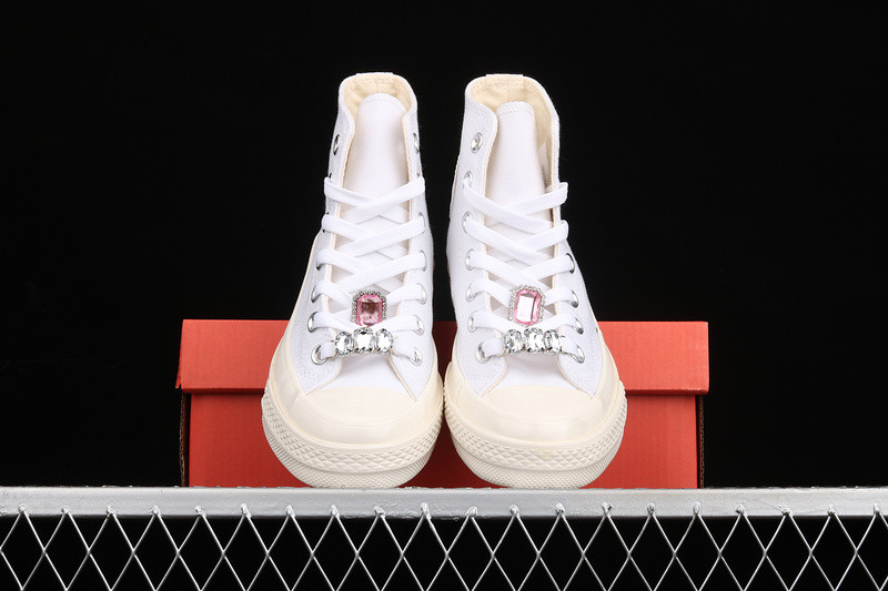 Giày Converse Chuck 70 Hi Taylor 'White Pink' 170621C - Ảnh 3