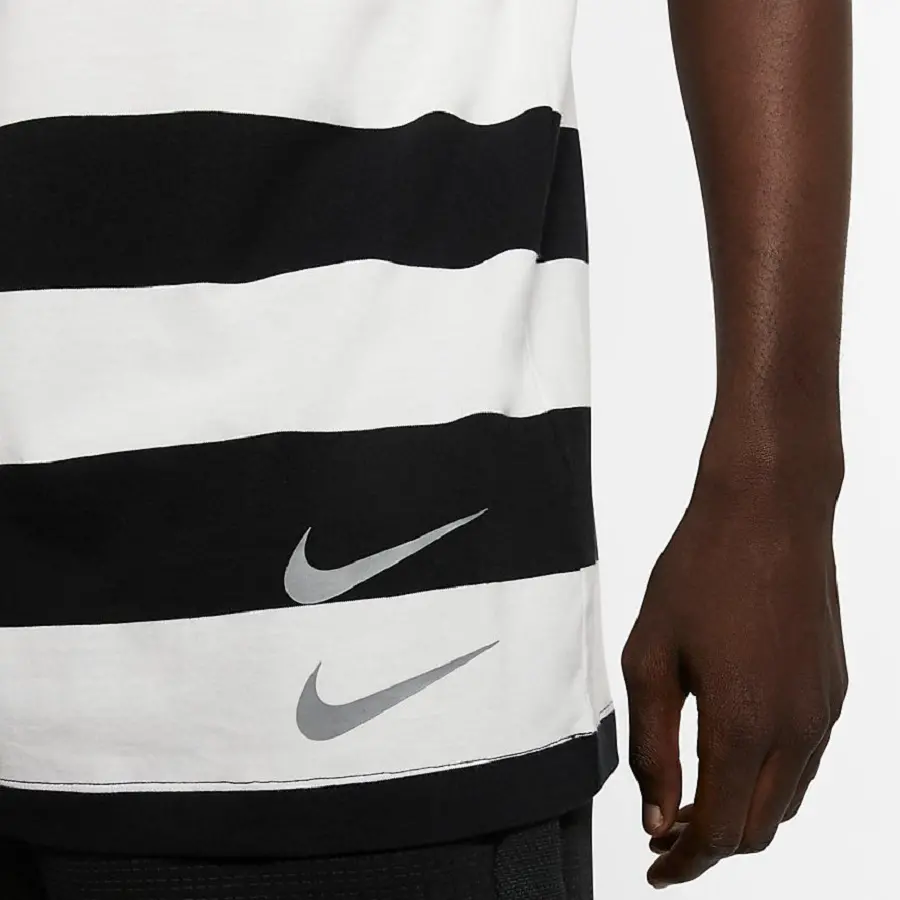 Áo Nike Swoosh Stripe T Shirt CQ5196-100 - Ảnh 4