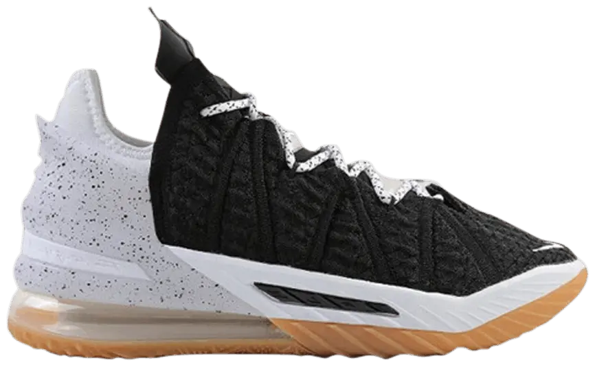 Giày Nike LeBron 18 EP 'Black White Gum' CQ9284-007