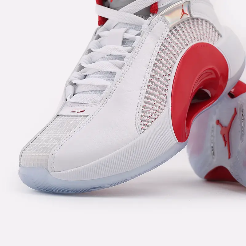 Giày Nike Air Jordan 35 GS 'White Fire Red' CQ9433-100 - Ảnh 4