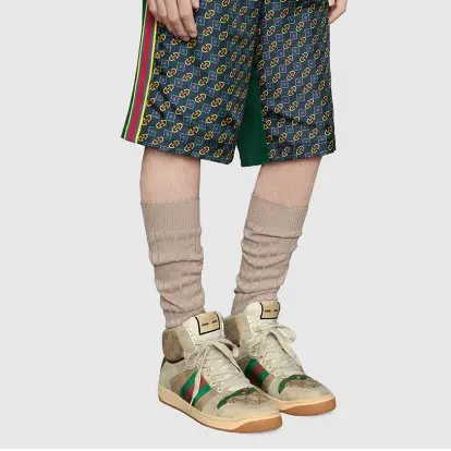 Alternative view of Giày Gucci Screener GG High 'Off-White' 563730-9Y9P0-9661