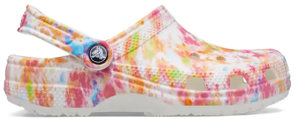 Dép Crocs Classic Tie-Dye Graphic Clog 'White Multicolor' 205453-83B