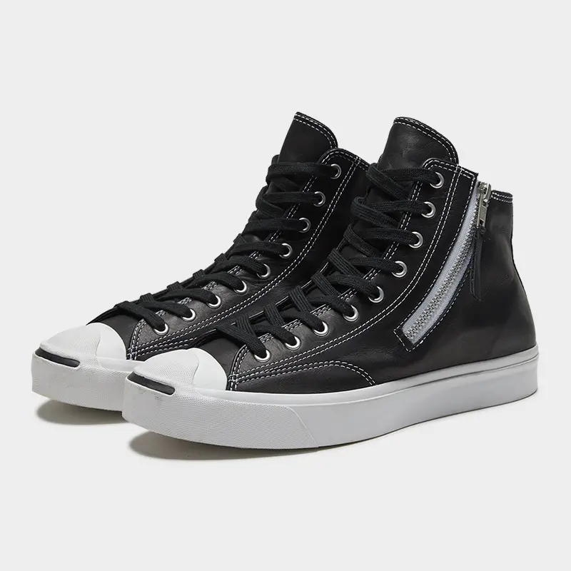 Alternative view of Giày Converse Jack Purcell Zip 'Black And White' 167327C