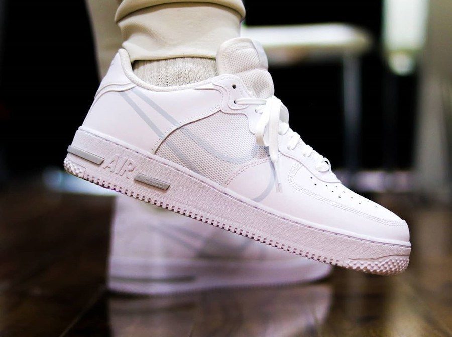 Giày Nike Air Force 1 React 'All White' CT1020-101 - Ảnh 3