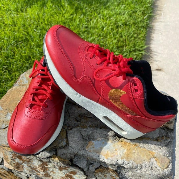 Giày Nike Air Max 1 'Gold Sequin' CT1149-600 - Ảnh 4