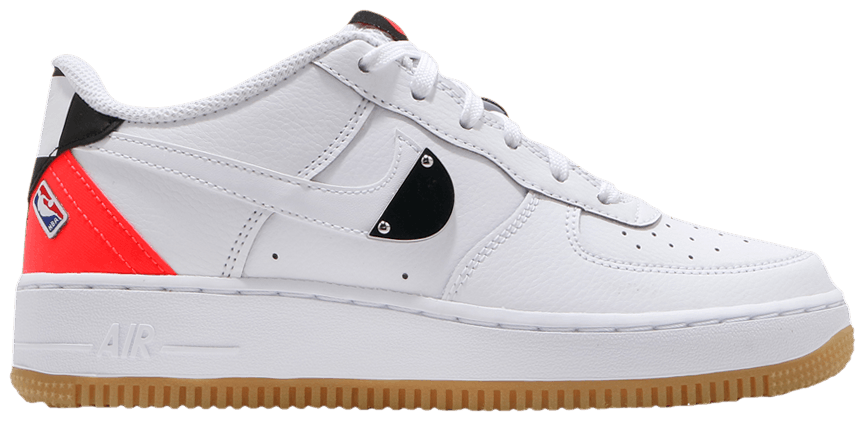 Giày Nike NBA x Air Force 1 LV8 1 HO20 GS 'White Bright Crimson' CT3842-101