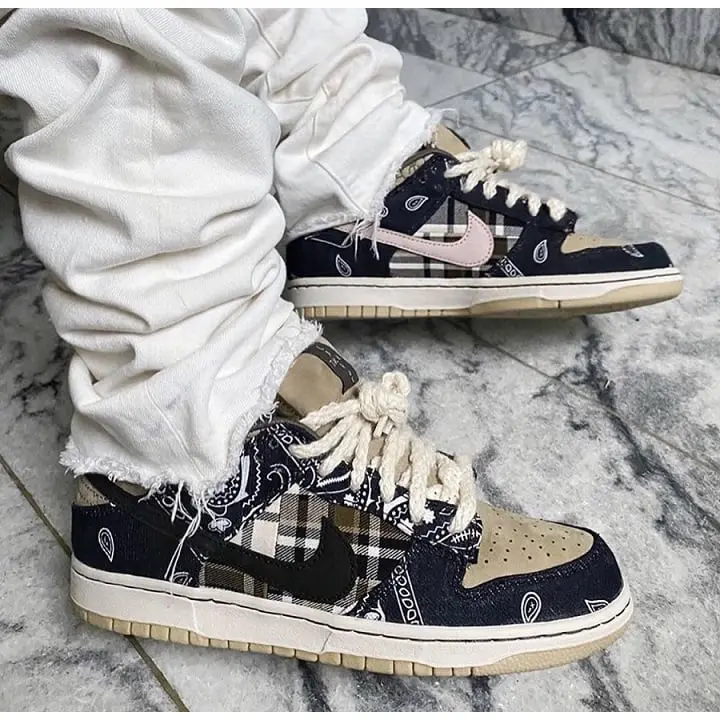Giày Travis Scott x SB Dunk Low PRM QS 'Cactus Jack - Special Box' CT5053-001 - Ảnh 3