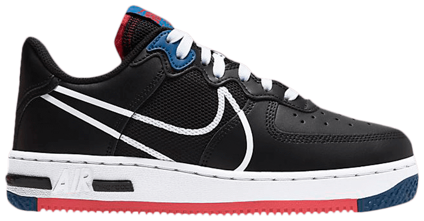 Giày Nike Air Force 1 React SU GS 'Black Gym Red' CT5117-002