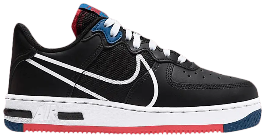 Giày Nike Air Force 1 React SU GS 'Black Gym Red' CT5117-002