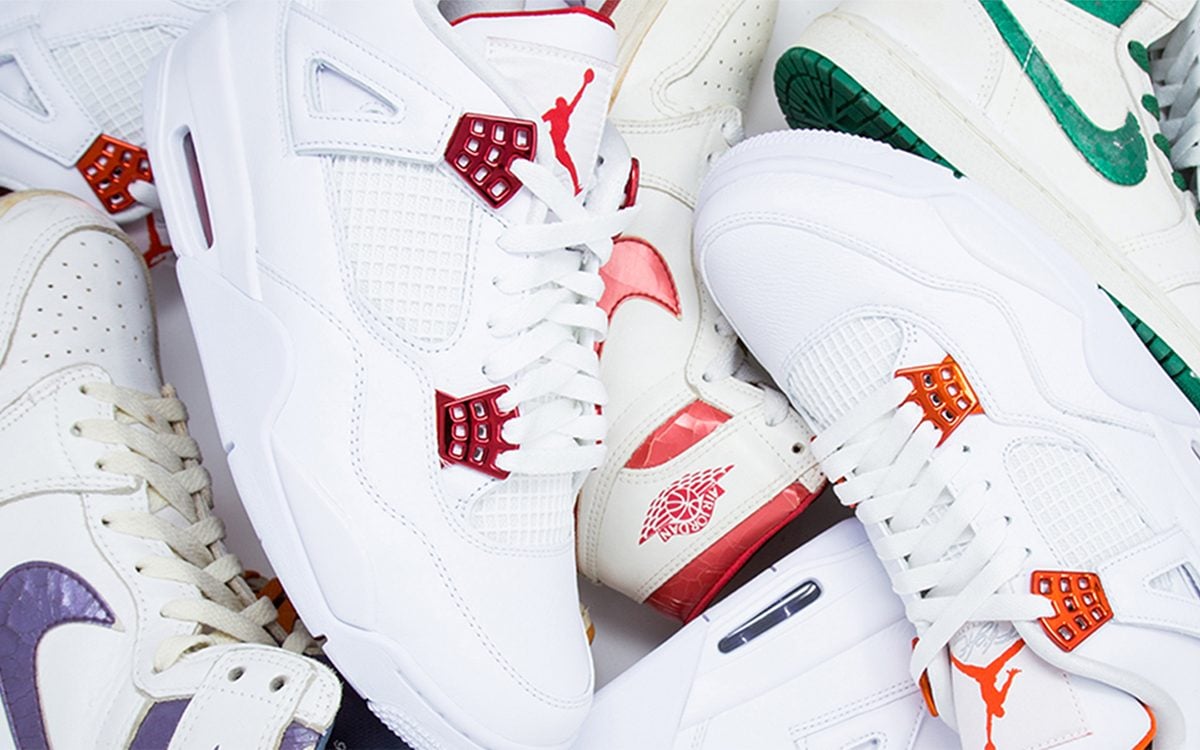 Giày Nike Air Jordan 4 'Metallic Pack White Red' CT8527-112 - Ảnh 3