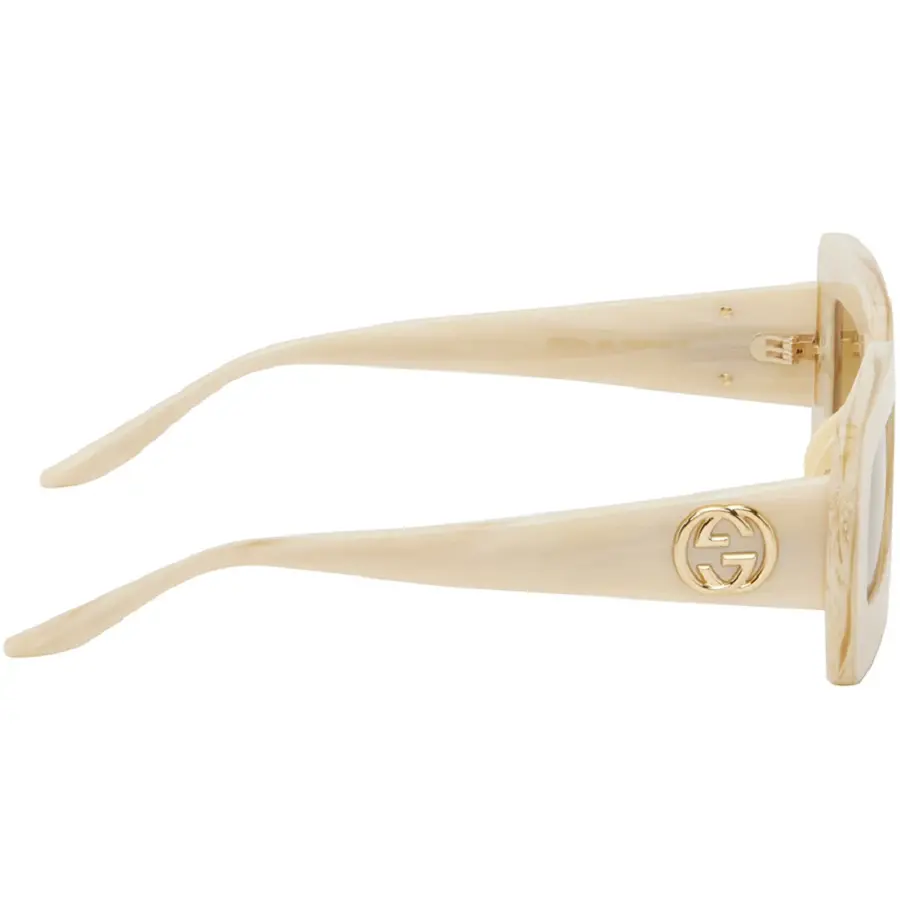 Kính Gucci Rectangular Sunglasses 'Beige' GG0974S-002 - Ảnh 4