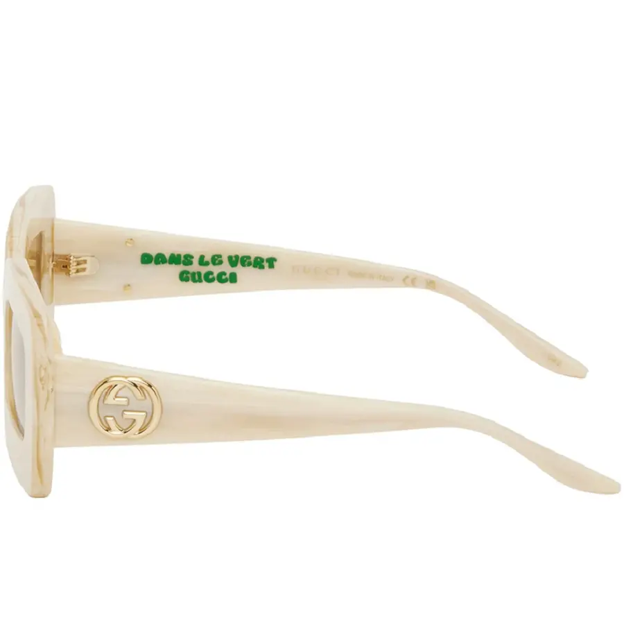 Kính Gucci Rectangular Sunglasses 'Beige' GG0974S-002 - Ảnh 3