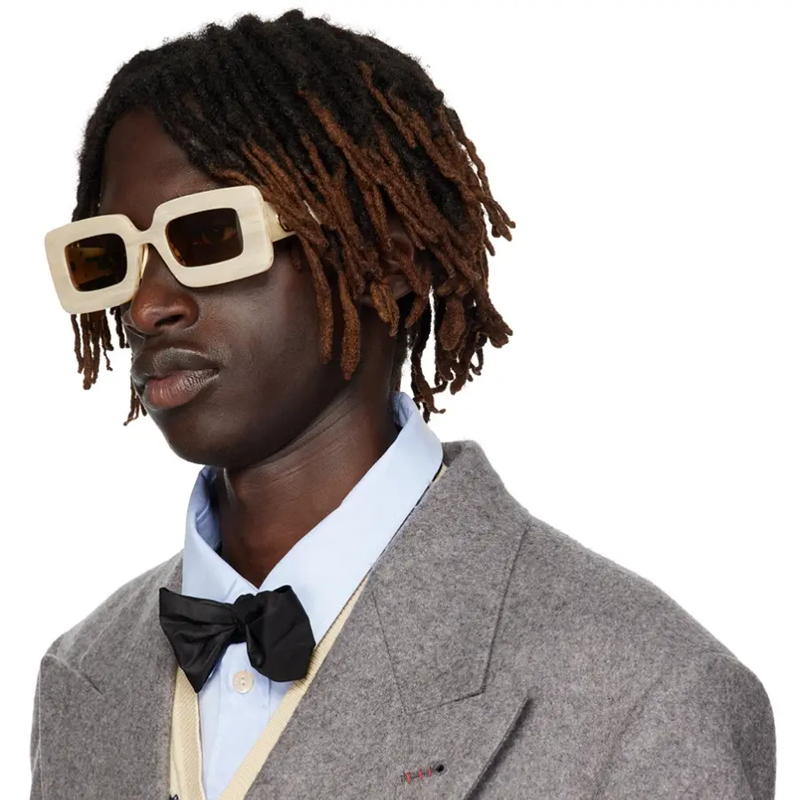 Alternative view of Kính Gucci Rectangular Sunglasses 'Beige' GG0974S-002