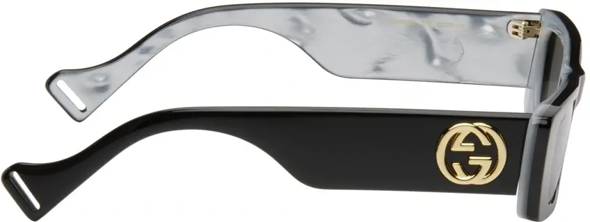 Alternative view of Kính Gucci Rectangular Sunglasses 'Black' GG0516S-001