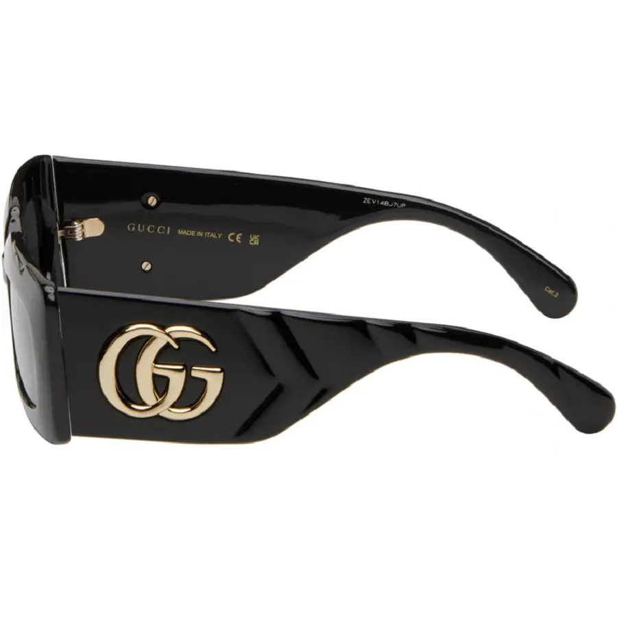 Alternative view of Kính Gucci Rectangular Sunglasses 'Black' GG0811S-001-53