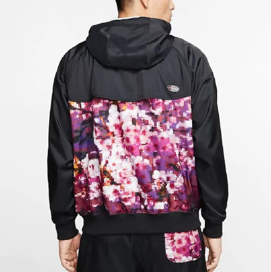 Áo Nike Tokyo Floaral Woven Jacket Black CU4032-016 - Ảnh 4