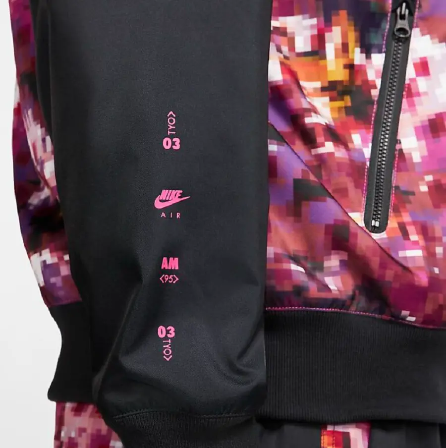 Áo Nike Tokyo Floaral Woven Jacket Black CU4032-016 - Ảnh 3