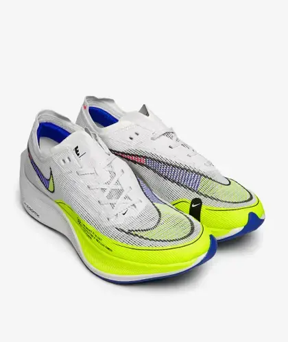 Giày Nike ZoomX Vaporfly Next% 2 'White Volt Racer Blue' CU4111-103 - Ảnh 3