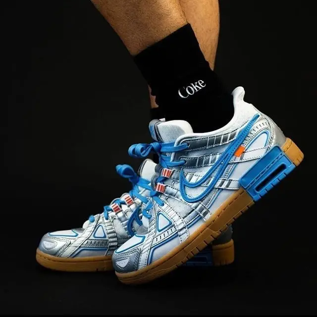 Alternative view of Giày Off-White x Nike Air Rubber Dunk 'University Blue' CU6015-100