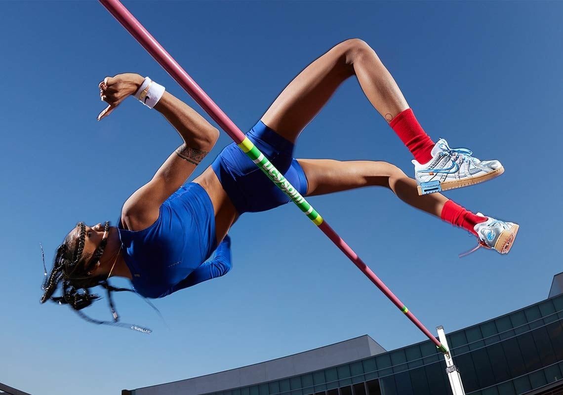 Giày Off-White x Nike Air Rubber Dunk 'University Blue' CU6015-100 - Ảnh 3