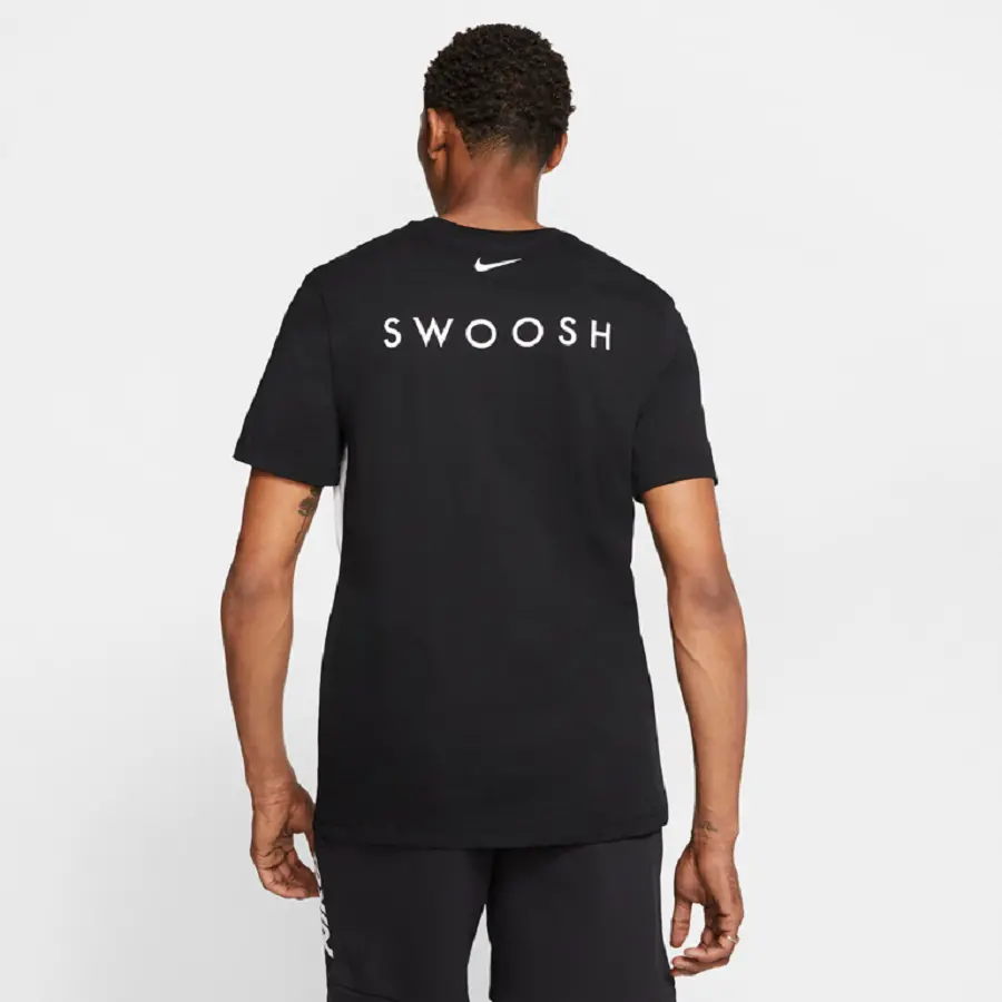 Alternative view of Áo Nike Sportswear Shortsleeve Shirt ‘BlackGreyWhite’ CU9736-013