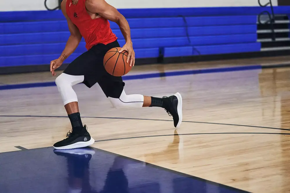 Giày Under Armour Curry Flow 8 NM 'Black White' 3024785-010 - Ảnh 4