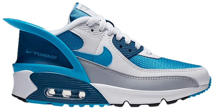 Giày Nike Air Max 90 FlyEase GS 'White Industrial Blue' CV0526-103