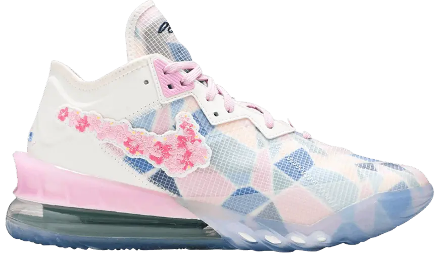 Giày Nike Atmos x LeBron 18 Low EP 'Sakura' CV7564-101