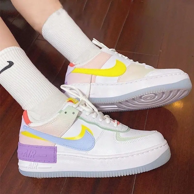 Giày Nike Wmns Air Force 1 Shadow 'White Hydrogen Blue' CW2630-141 - Ảnh 3