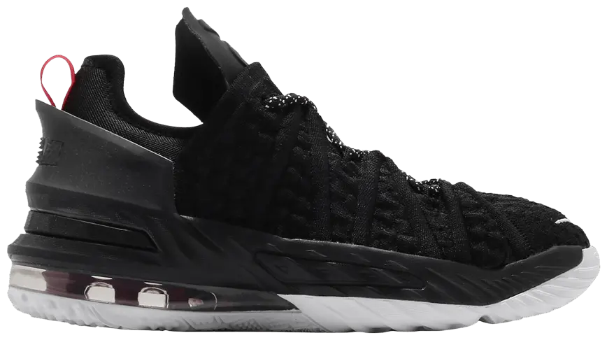 Giày Nike LeBron 18 GS 'Black University Red' CW2760-001