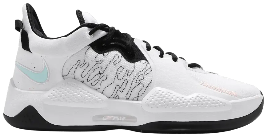 Giày Nike PG 5 EP 'White Black' CW3146-100
